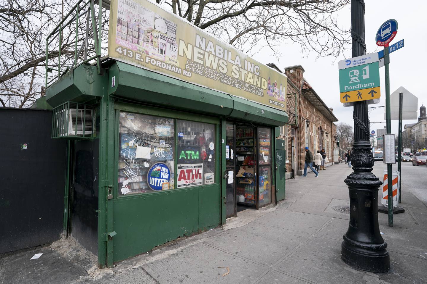 The Nabila Newsstand is pictured at 413 East Fordham Rd. Friday, Jan 27, 2023 in The Bronx, New York. 