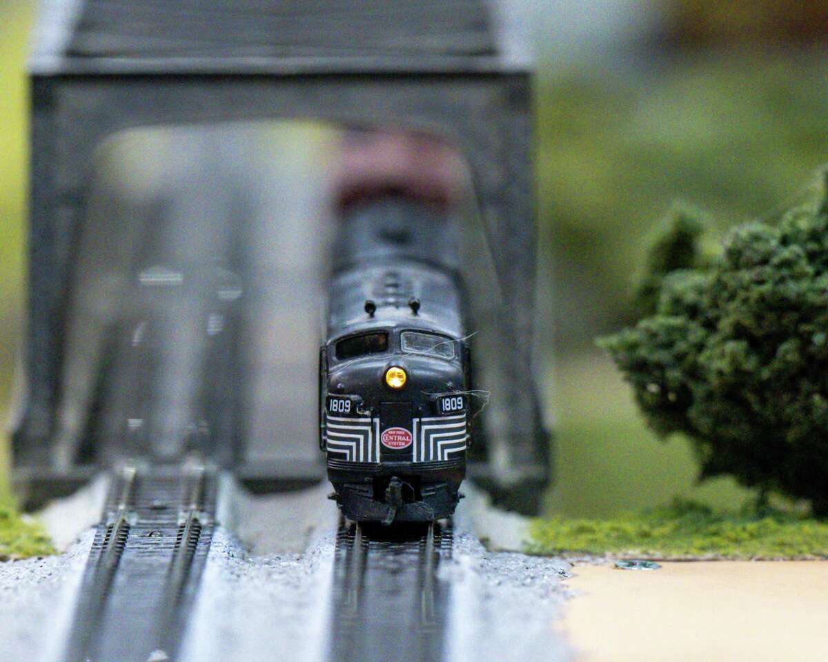 A model train at the Albany Train Show on Saturday, March 18, 2023, at the Polish Community Center in Albany, NY.