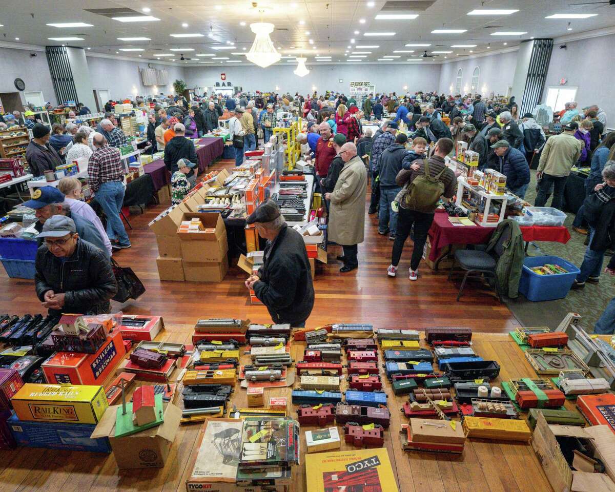 Vendors at the Albany Train Show on Saturday, March 18, 2023, at the Polish Community Center in Albany, NY.