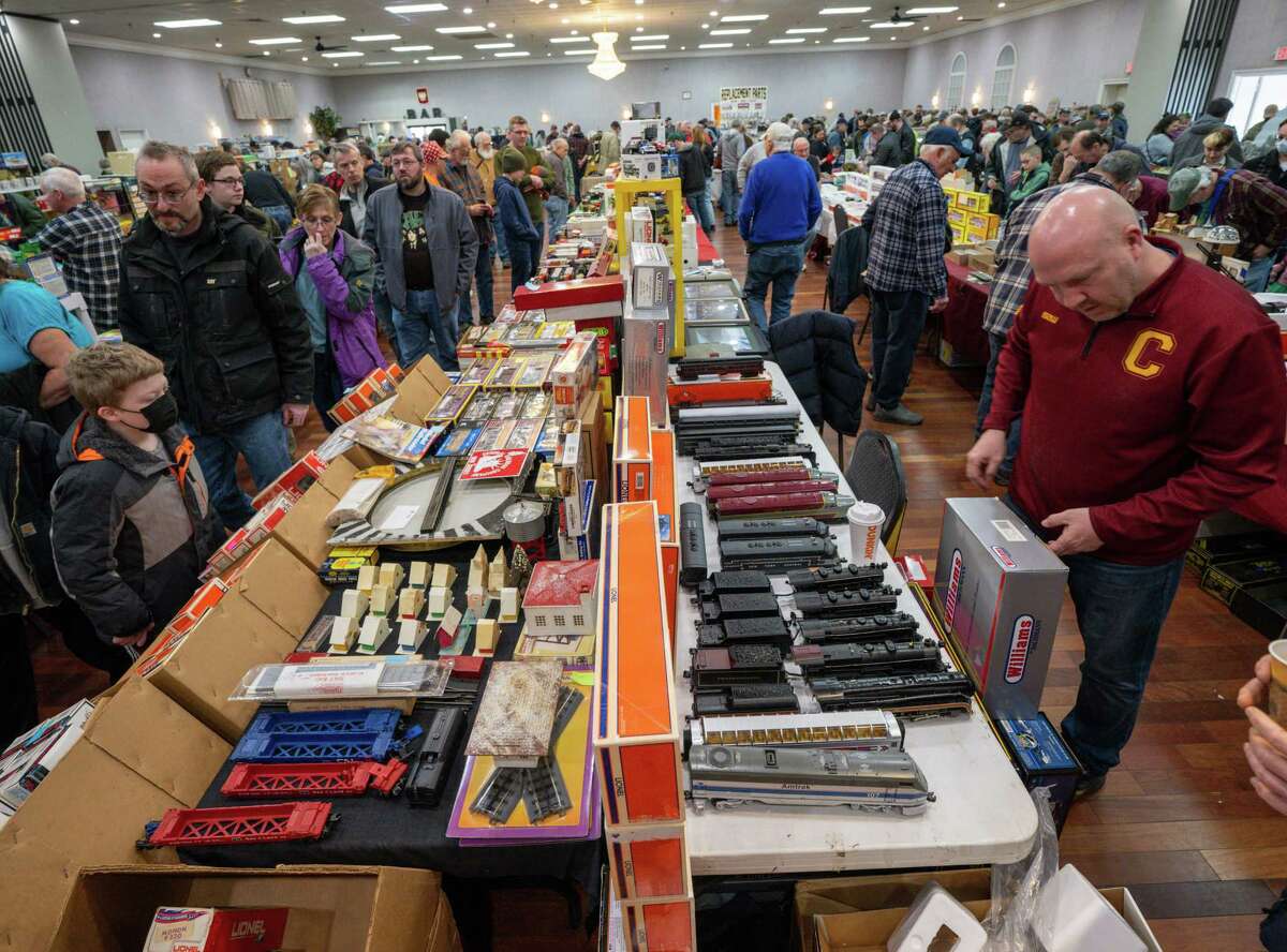 Vendors at the Albany Train Show on Saturday, March 18, 2023, at the Polish Community Center in Albany, NY.