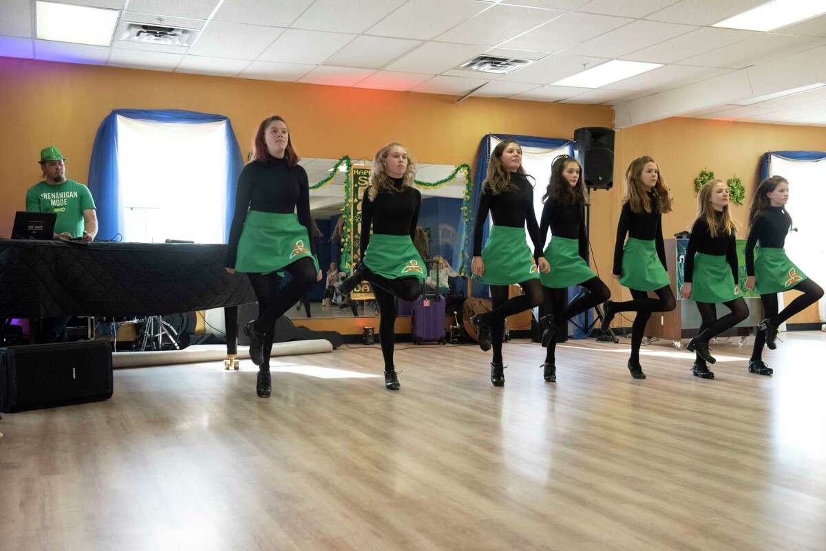 Dancers from Bethlehem Traditional Irish Dance School demonstrate Irish Step Dance during the 12th Annual Capital District's Celtic Music Jam at CM School of Fine Arts on Sunday, March 19, 2023 in Clifton Park, N.Y.