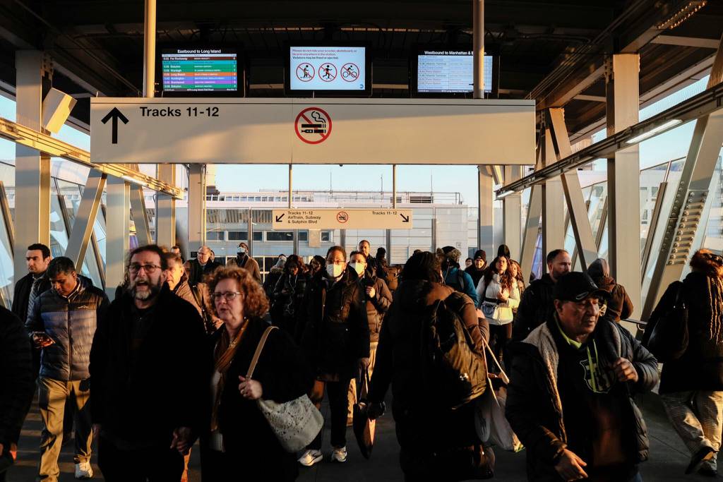 Waves of commuters dashed from Track 12, where many Atlantic shuttles arrived, to Long Island-bound trains elsewhere in the terminal.