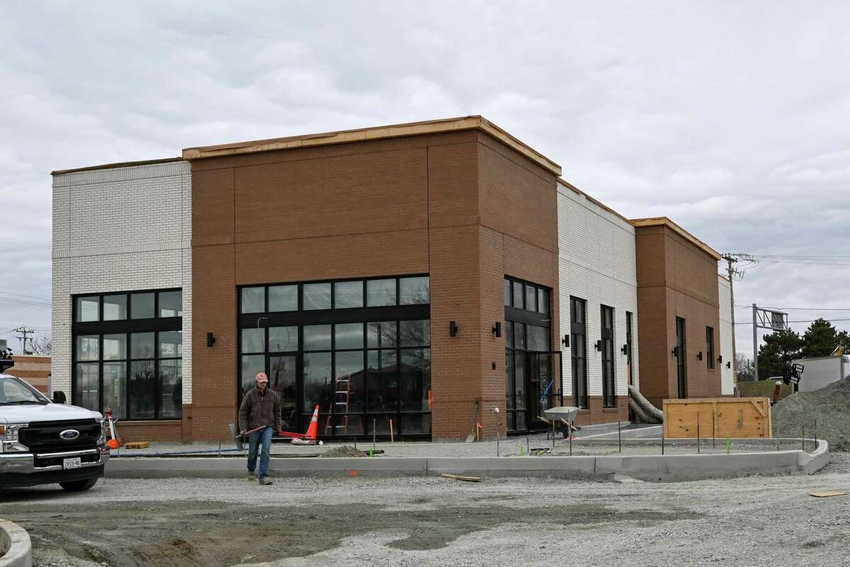 Construction continues at a new Chick-fil-A on Wednesday, April 5, 2023, on Clifton Park Center Road in Clifton Park, NY.