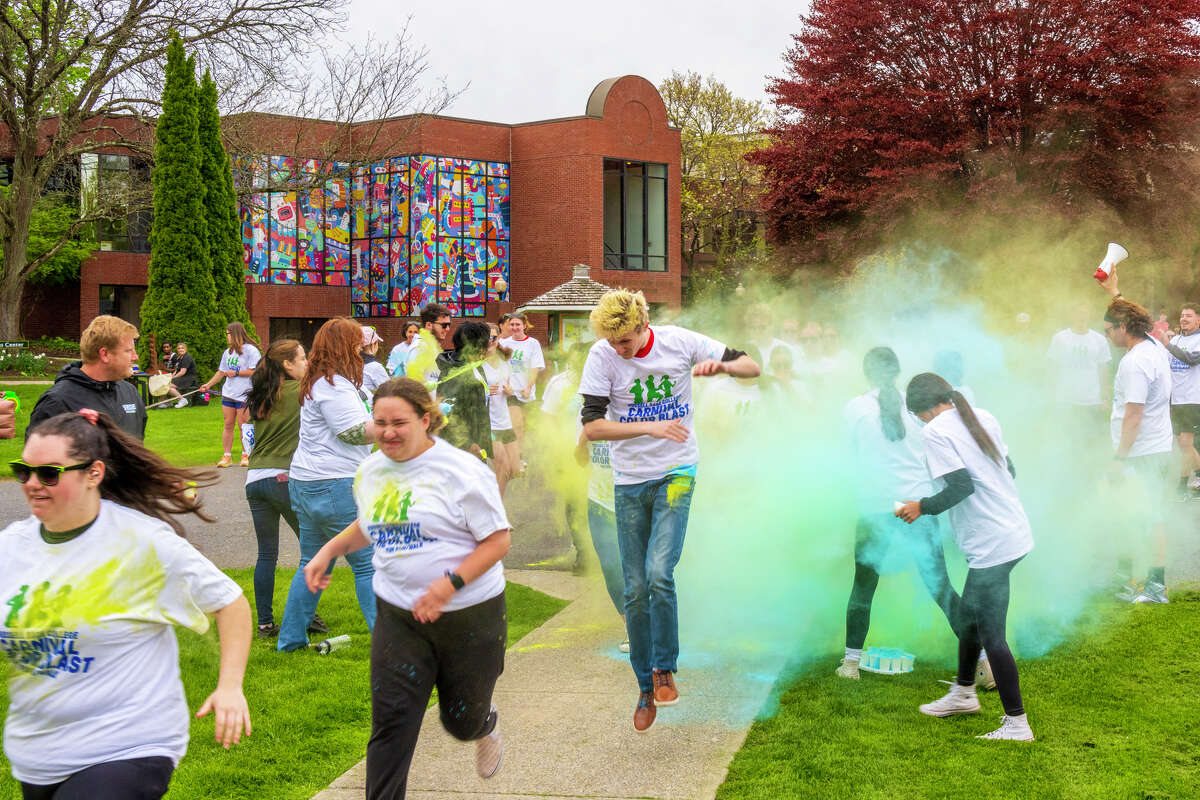 Were you seen at Russell Sage College's Carnival & Color Run on Friday, April 28, 2023? It was a fantastic way to wrap up the last week of classes and unwind before finals.