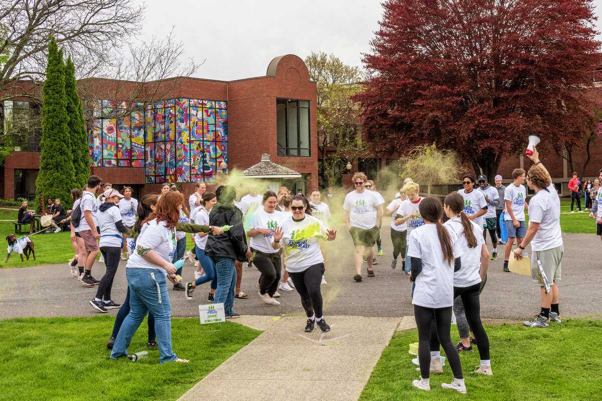 Were you seen at Russell Sage College's Carnival & Color Run on Friday, April 28, 2023? It was a fantastic way to wrap up the last week of classes and unwind before finals.