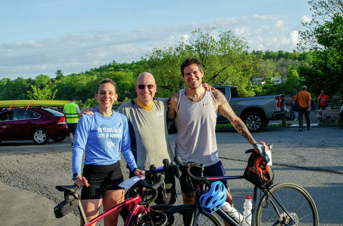 Were you Seen at Pedal-Paddle-Run "Not Your Typical Triathlon" on May 13, 2023, in Schenectady County, N.Y.? The course comprised a 7-mile bike loop on the Empire State Trail, a 2-mile kayak paddle on the Eric Canal, and a 5K run along the Mohawk River.