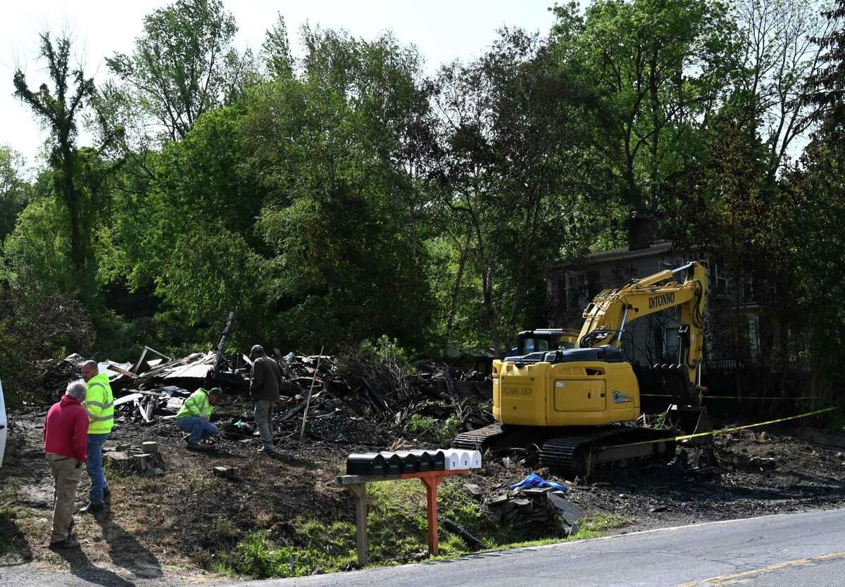 Scene of a fatal fire at 546 River Rd. on Friday, May 19, 2023, in Schodack Landing, N.Y.