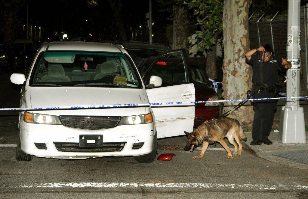 Argenis Cabrera was shot in the chest early Tuesday, July 3, 2018, on Union St. in Crown Heights, Brooklyn. The two gunmen fled in a white minivan which crashed on the corner of Schenectady Ave. and Union St. 