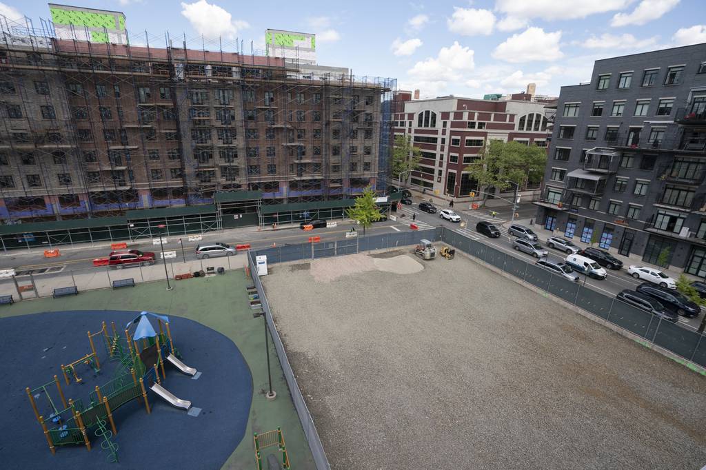 The vacant lot is nestled inside the Broadway Triangle on the border of Williamsburg, Bushwick and Bedford-Stuyvesant. 