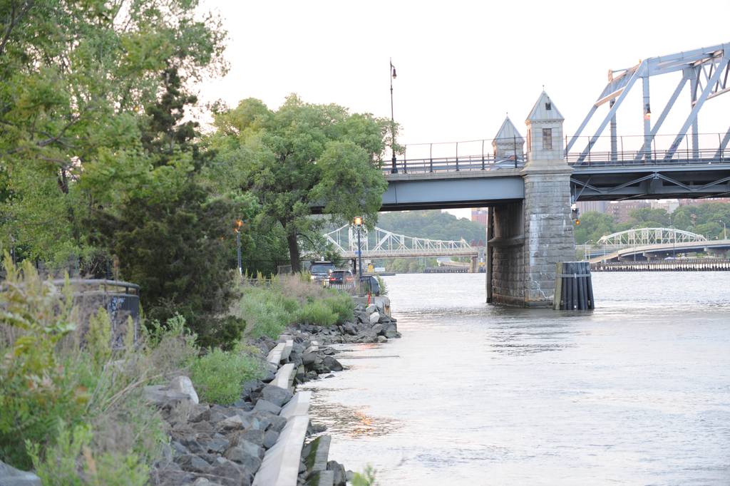 The body of the missing youth was recovered on these rocks  of the Harlem River Park at West 143 street, on Thursday, May 18, 2023.