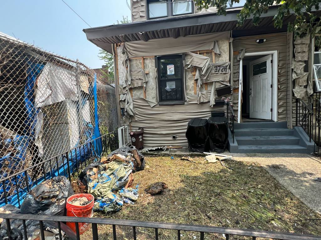 A box truck for a company contacted by the city’s Department of Transportation caught fire about 5:30 a.m. near the corner of Dyre Ave. and Light St. in Eastchester, just a few feet from an elevated train line.