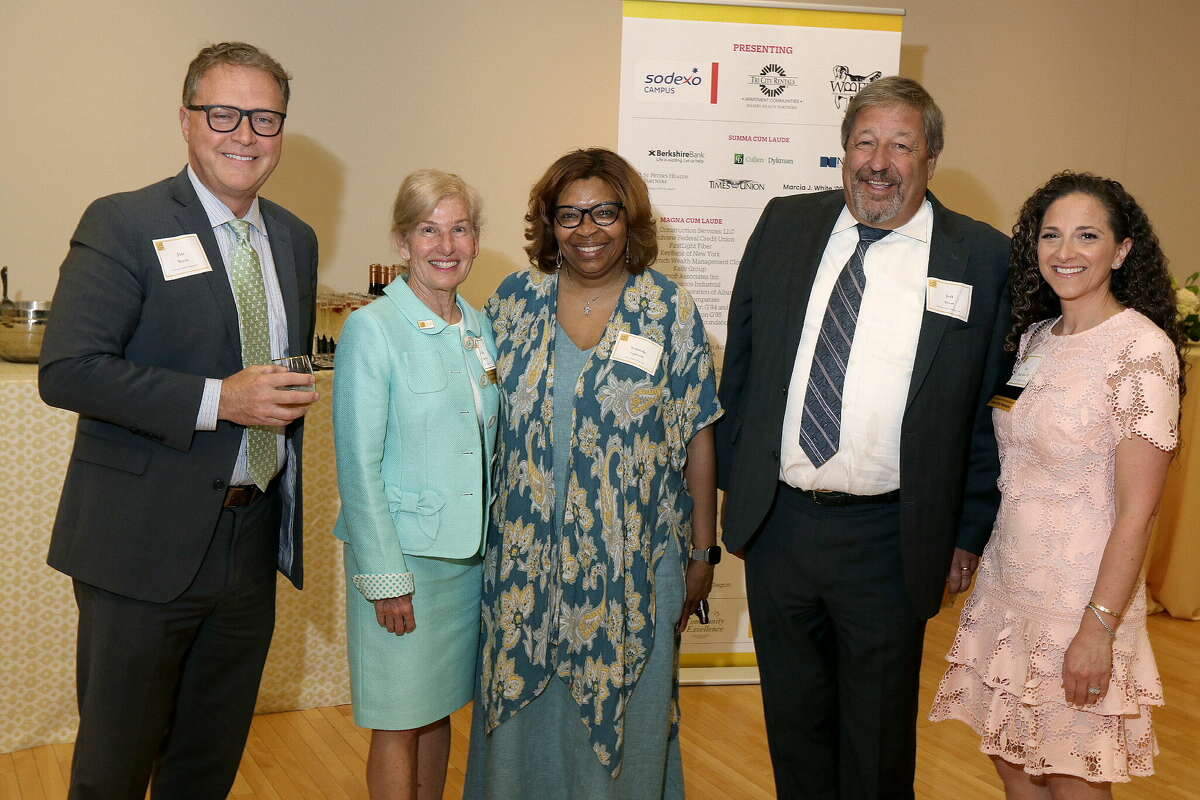 Were you Seen at The College of Saint Rose Community of Excellence Awards Ceremony and Reception on June 1, 2023, at The College of Saint Rose campus at The Massry Center for the Arts and Picotte Recital Hall in Albany, N.Y.? The event honored Assemblywoman Patricia Fahy, Dominick Purnomo, and Dr. James K. Reed.