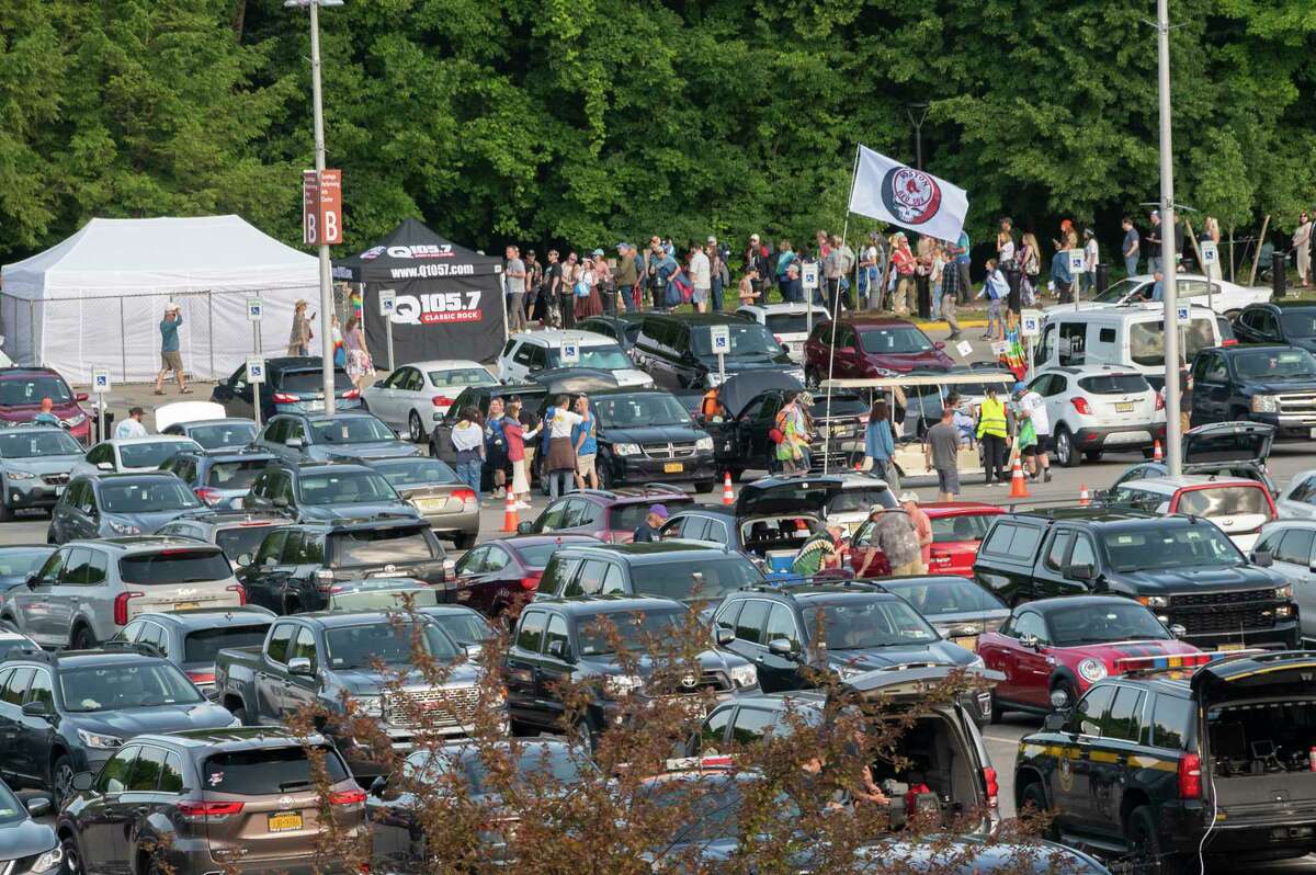 Rtr. 50 parking lot before the last Dead and Company show at Saratoga Performing Arts Center on Sunday, June 18, 2023, in Saratoga Springs, N.Y. (Lori Van Buren/Times Union)