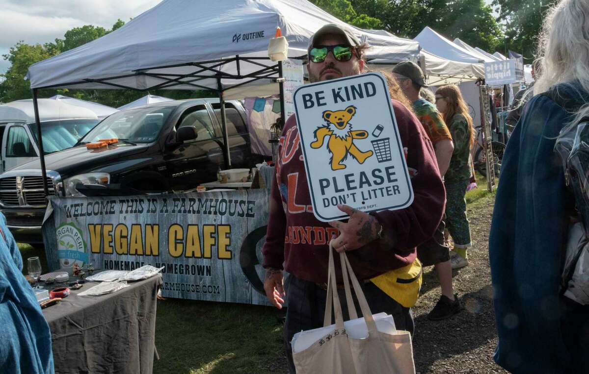 Dead and Company fans are seen walking around the Shakedown Street parking lot before the last show at Saratoga Performing Arts Center on Sunday, June 18, 2023, in Saratoga Springs, N.Y. (Lori Van Buren/Times Union)