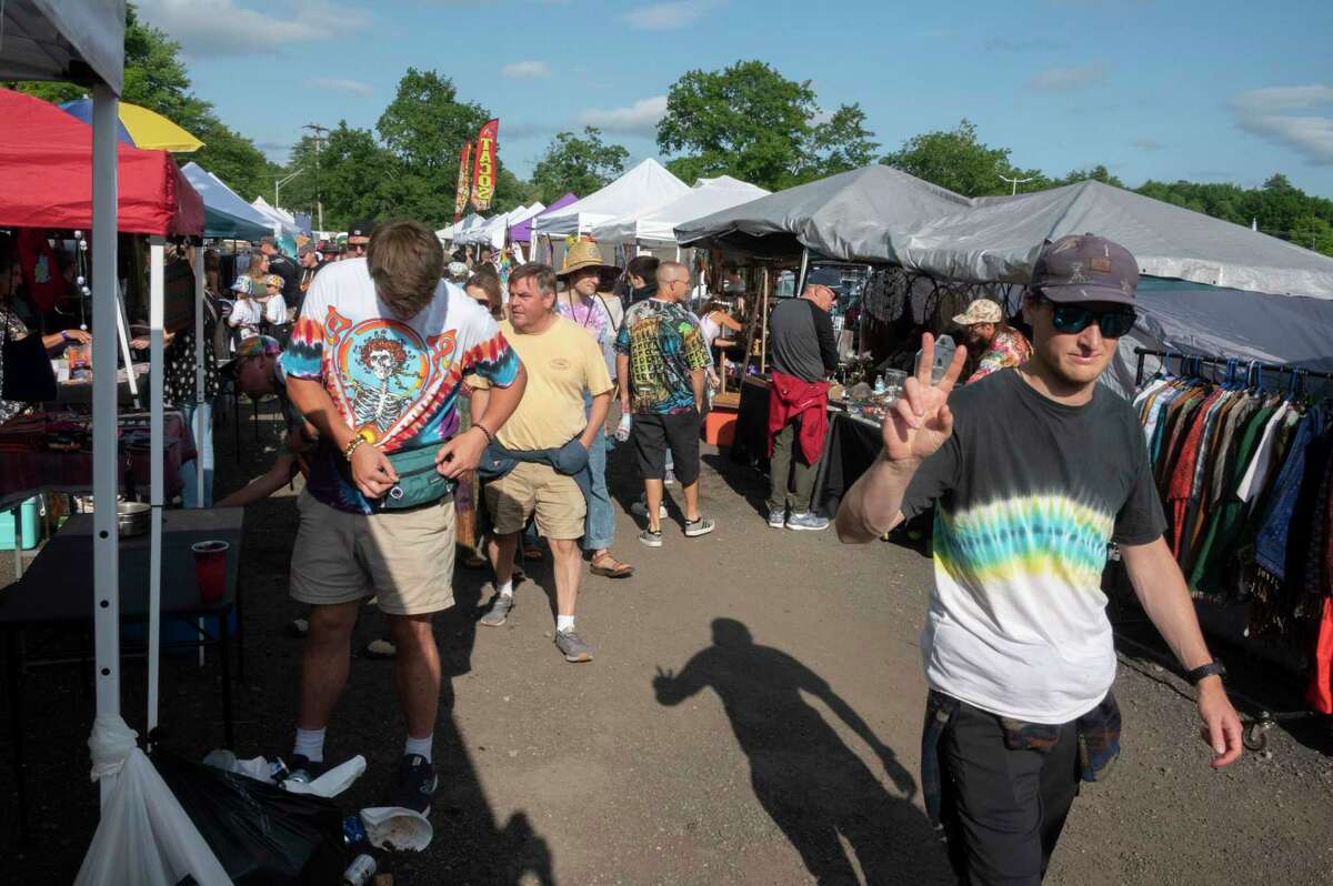 Dead and Company fans are seen walking around the Shakedown Street parking lot before the last show at Saratoga Performing Arts Center on Sunday, June 18, 2023, in Saratoga Springs, N.Y. (Lori Van Buren/Times Union)