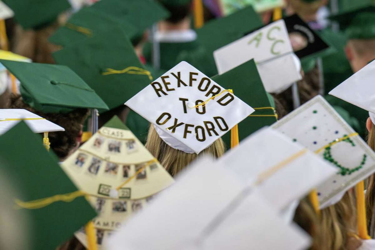 Members of the Shenendehowa class of 2023 during their graduation ceremony at the Saratoga Performing Arts Center on Friday in Saratoga Springs.