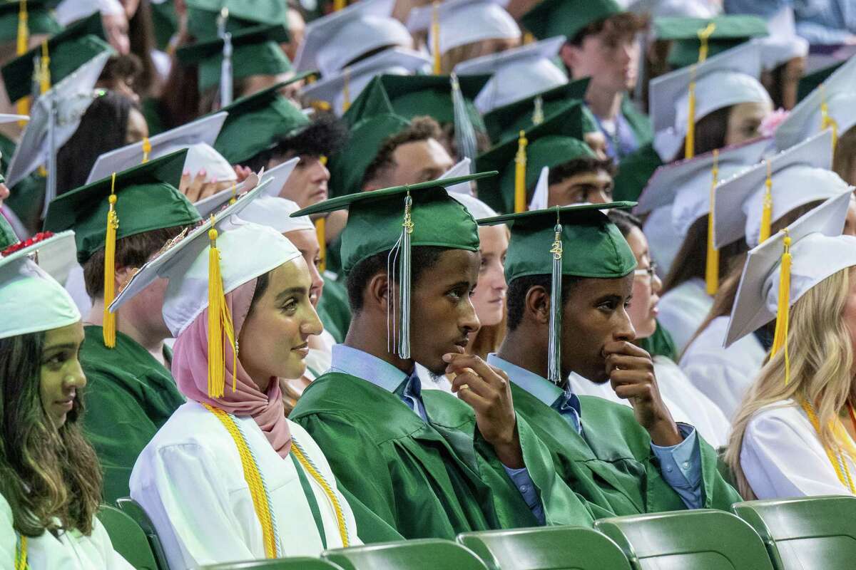 Members of the Shenendehowa Class of 2023 during their graduation ceremony at the Saratoga Performing Arts Center on Friday, June 23, 2023, in Saratoga, NY.