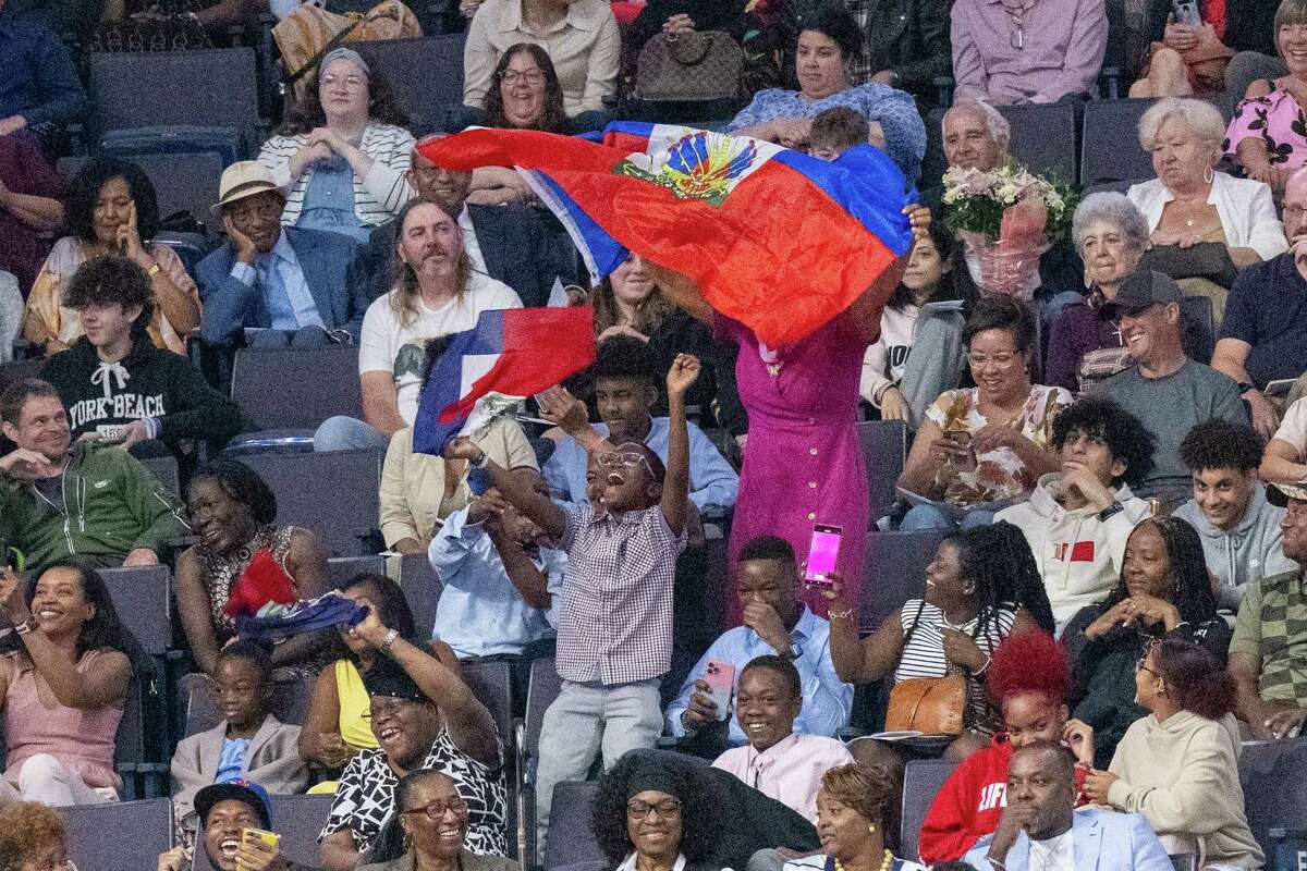 Family and friends cheer for graduates during the Shaker High School Class of 2023 commencement ceremony on Saturday, June 24, 2023, at the MVP Arena in Albany, NY.