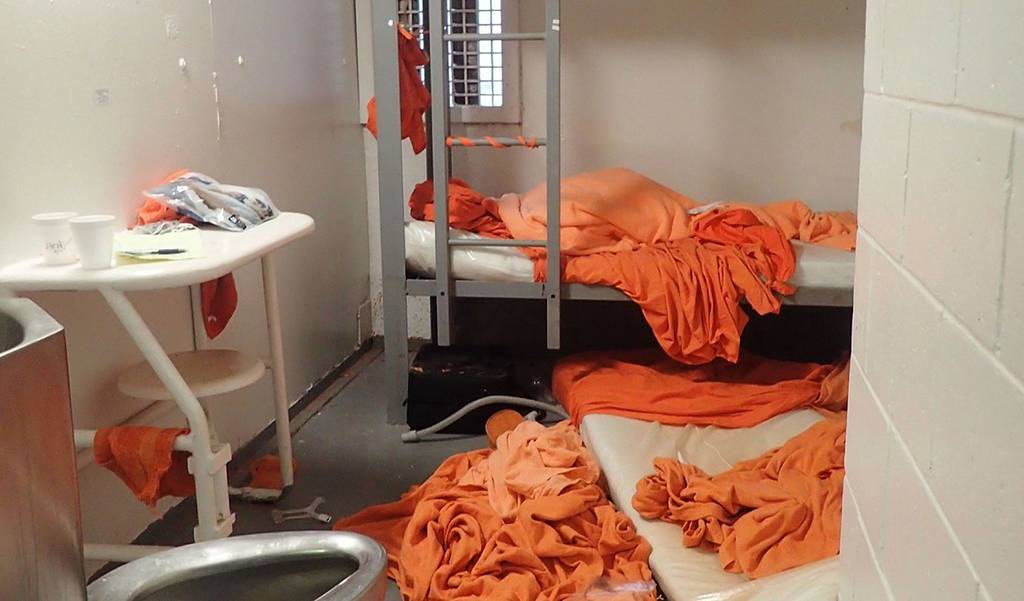 Jeffrey Epstein’s jail cell after his death.