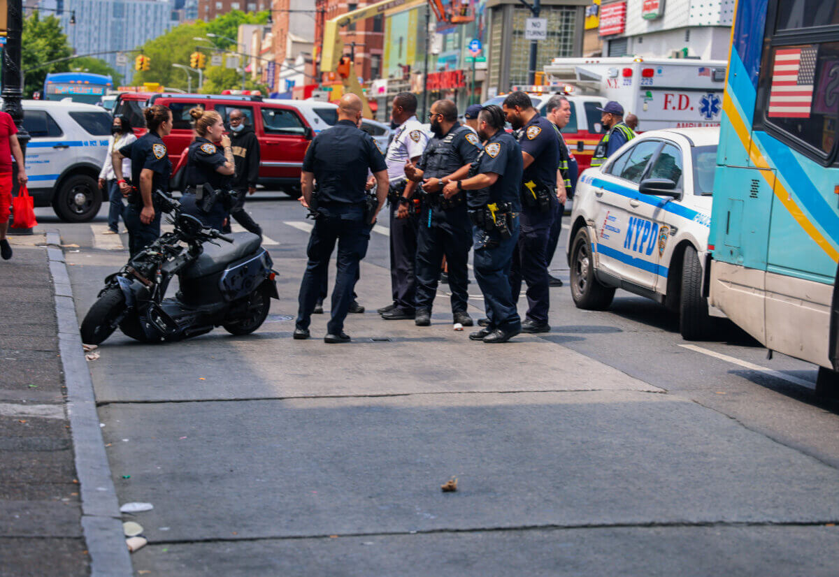 Harlem scooter driver fighting for his life after colliding with MTA bus: cops 