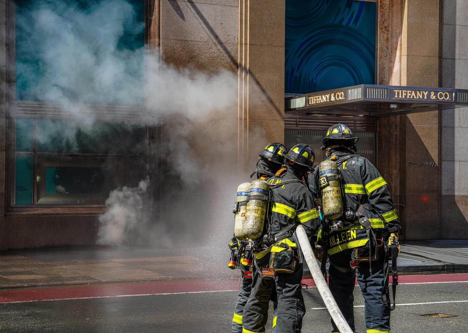 Tiffany & Co. catches fire in Midtown, leaving two people injured