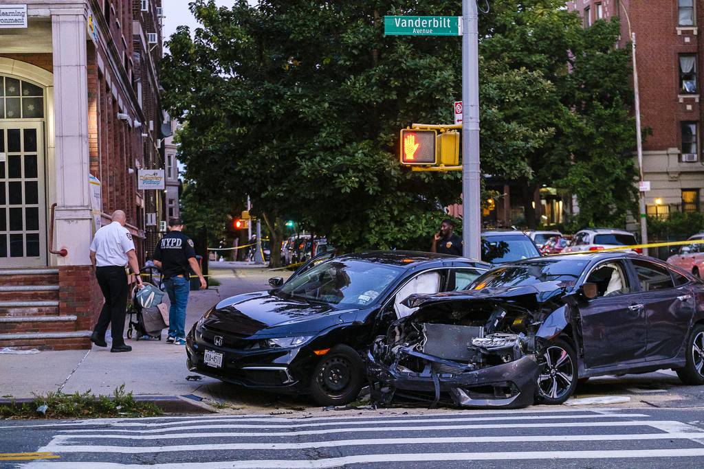 Tyrik Mott, 28, was allegedly driving a 2017 Honda Civic the wrong way on Gates Ave. in Clinton Hill when he slammed into a 2020 Honda Civic at Vanderbilt Ave., police said.