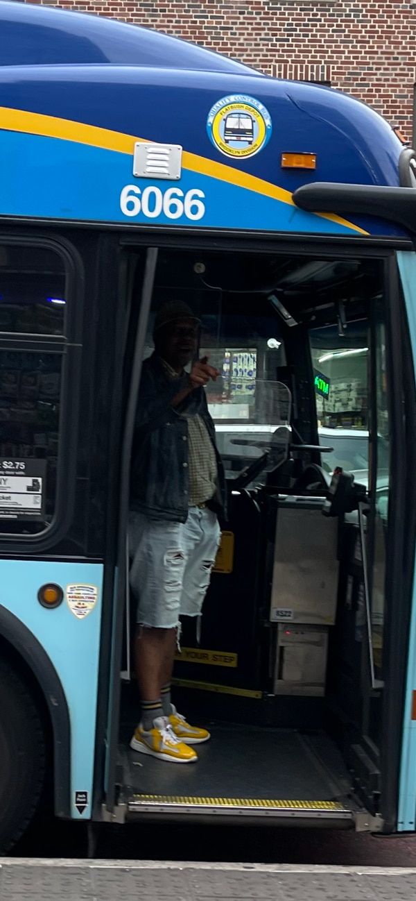 Man who allegedly doused an MTA bus driver with lighter fluid.