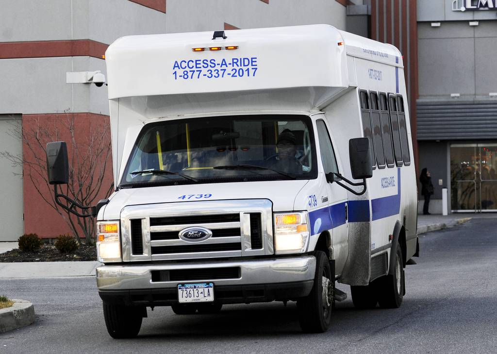 A New York City MTA Access-A-Ride vehicle