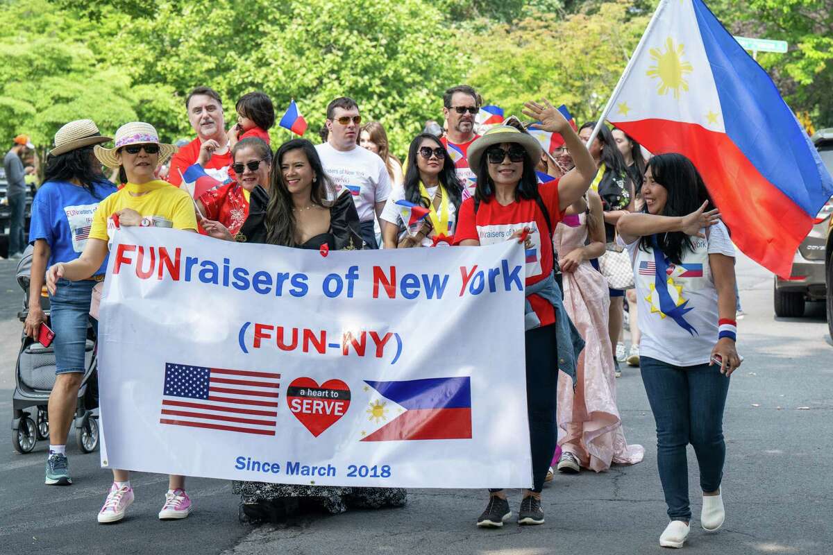 The Filipino Day parade makes its way through Washington Park on Saturday, July 1, 2023, in Albany, NY.