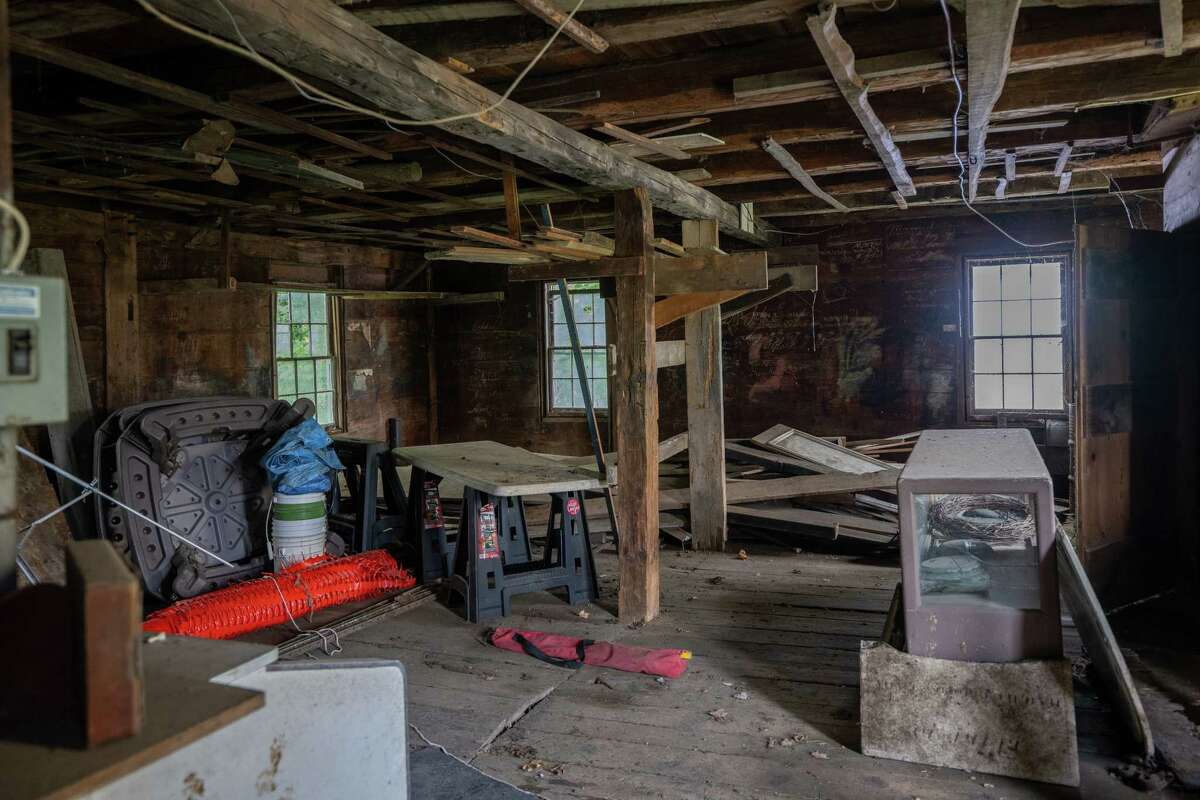 The inside of the former blacksmith shop adjacent to the Historic Grooms Tavern on Saturday, July 1, 2023, in Rexford, NY. (Jim Franco/Times Union)