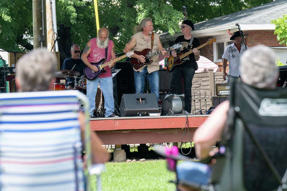 Beatin’ the Odds performs at the Powers Park Concert Series, which kicked off its 20th season on Saturday in Troy.