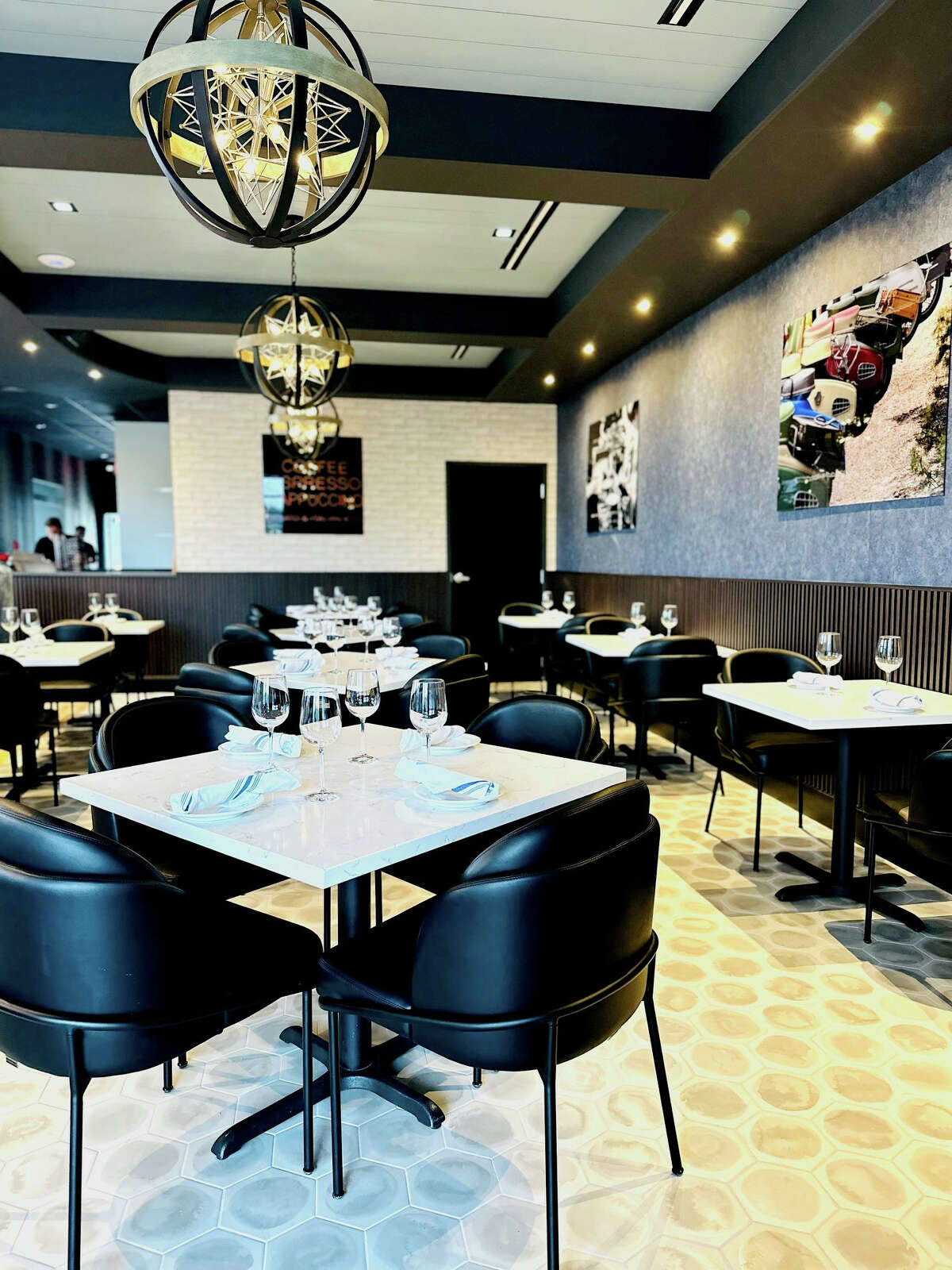 With a sleek, modern look, the newly relocated Bellini’s Italian Eatery in Slingerlands has moved into the former space of the bistro Roux, which was renovated and furnished at a cost of $750,000. The inside seats 100.