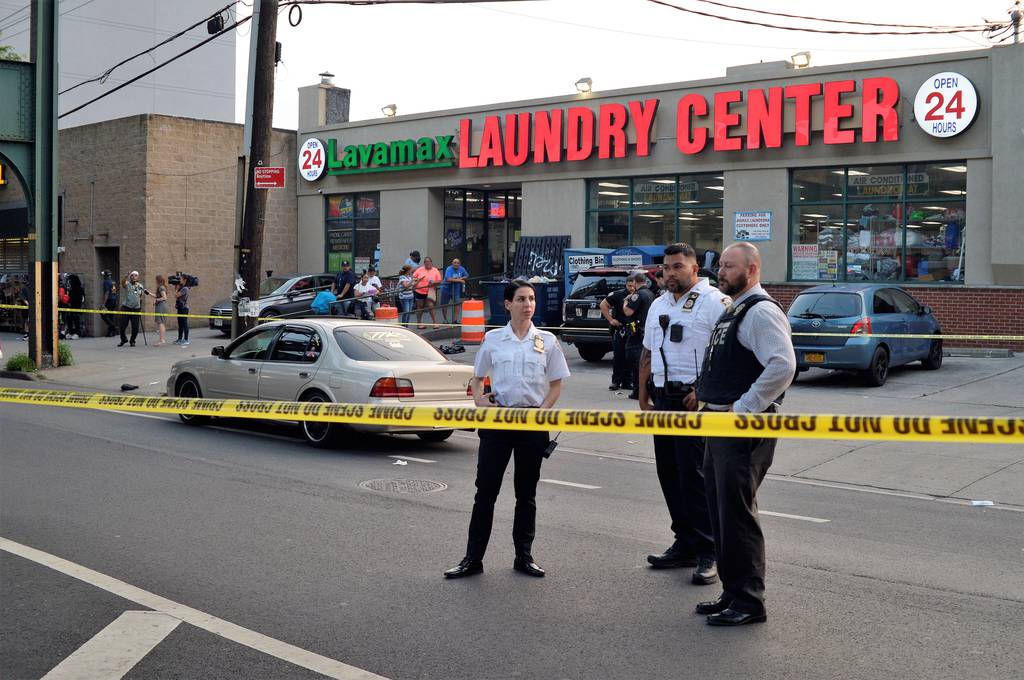 The little girl was sitting in the back of her father’s car at E. 214th St. and Holland Ave. on June 30 when she was wounded by a stray bullet.