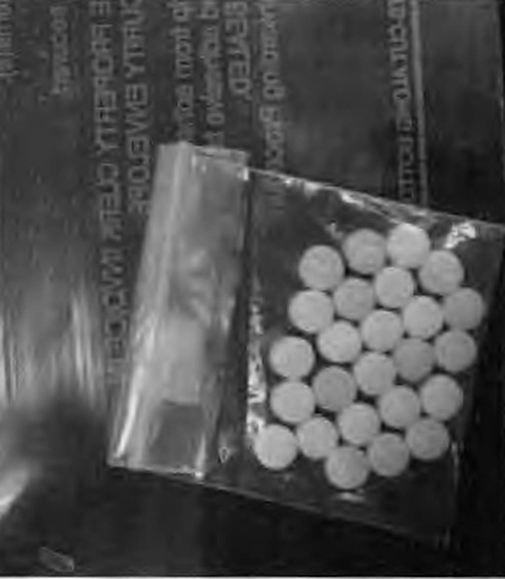 A photograph of the pills Marks sold to the undercover on July 9, 2023.