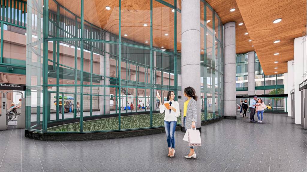 The interior of the proposed E. 125th St. Station.