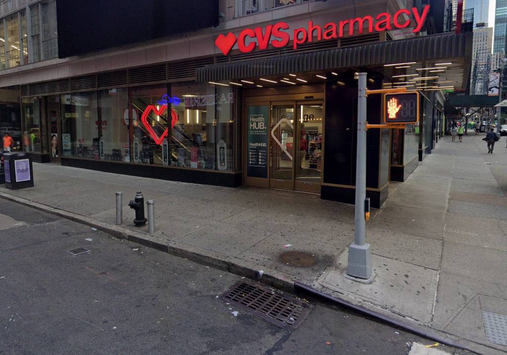 The CVS where a man who was shoplifting was stabbed to death by an employee.