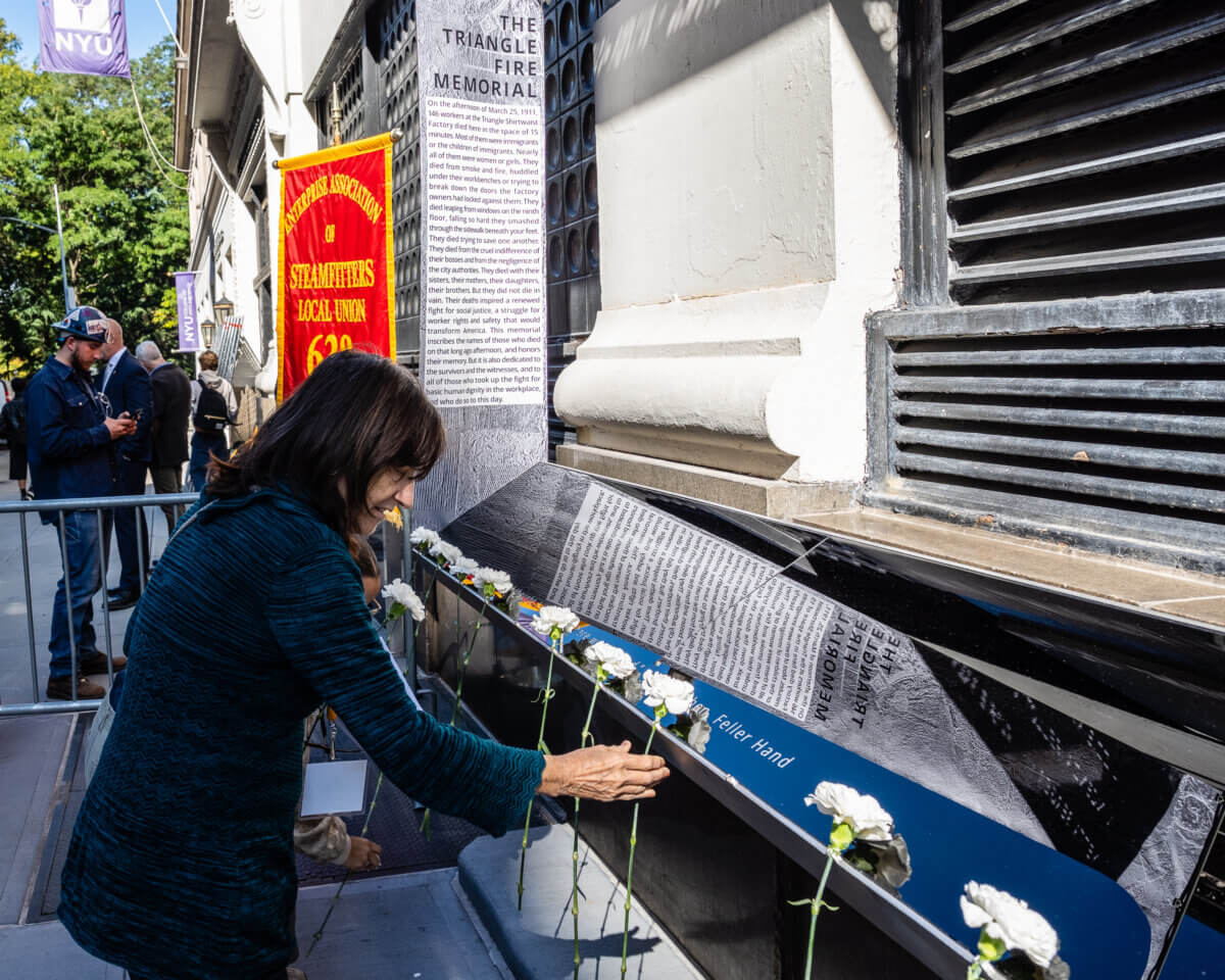 ‘Making a statement’: New Triangle Shirtwaist Factory Fire memorial honors 146 victims, 112 years later