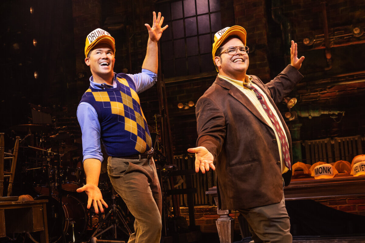 ‘Gutenberg! The Musical’ review: Andrew Rannells and Josh Gad wear many hats in two-hander show