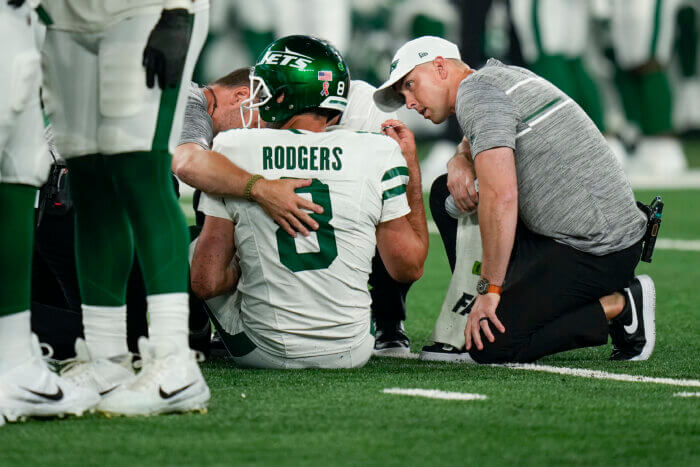 Jets fear Rodgers tore his Achilles