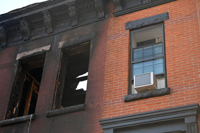 scene of e-bike fire in crown heights