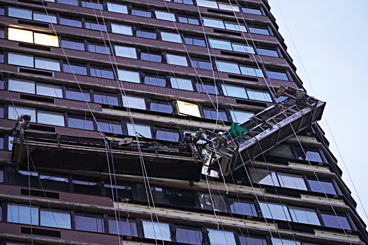 Two workers rescued on Upper East Side after scaffolding partly collapses 23 floors above ground