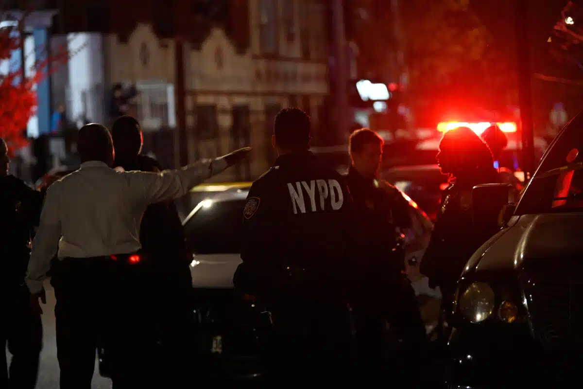 Police at Brooklyn double shooting scene