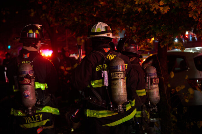 firefighters on scene at bushwick house fire