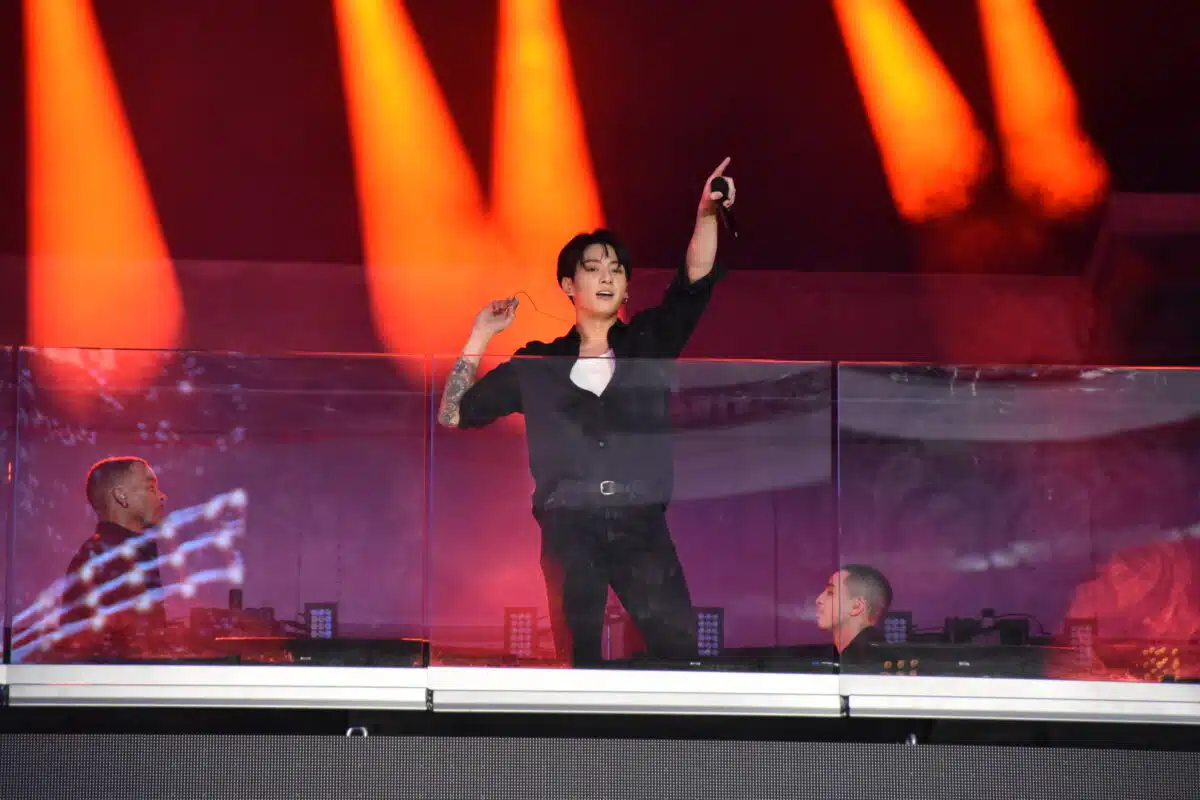 Jung Kook performs in Times Square