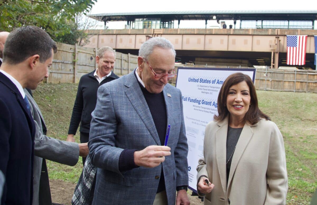 Senator Chuck Schumer and Governor Kathy Hochul