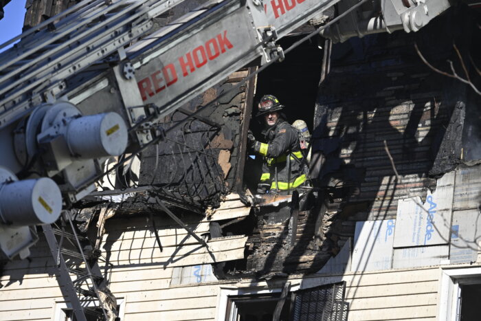 firefighter in gowanus fire