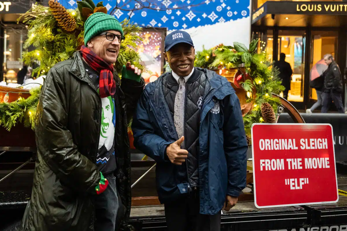 Mayor Eric Adams celebrates Open Streets on 5th Avenue