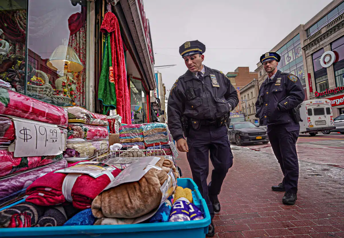 Members of NYPD unit combating shoplifting in Queens