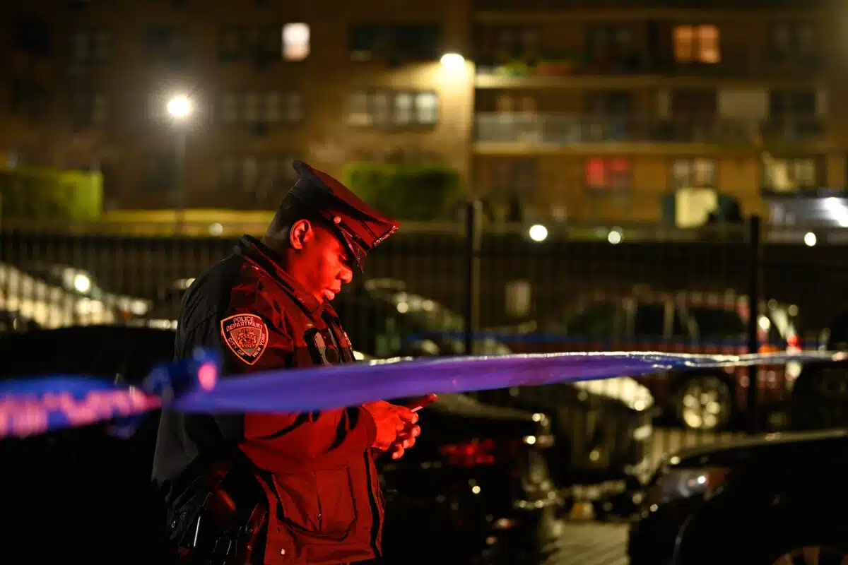 Brooklyn police at scene where man was shot dead near Ebbets Field