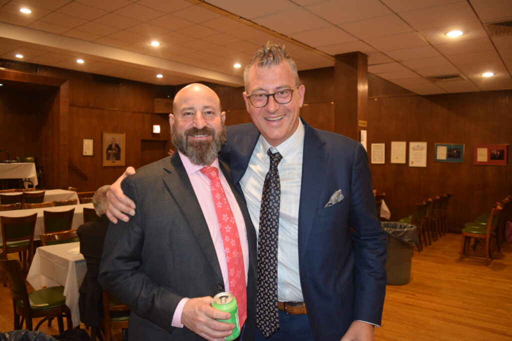 Paul Hirsch, left, and Darran Winslow at KCCBA State of Criminal Courts.